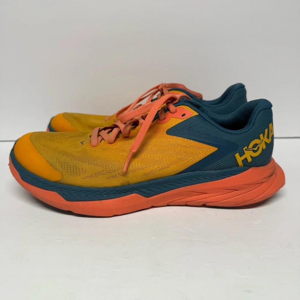 Hoka OneOne Zinal Running Shoes Orange Blue Pink Women’s 8.5
